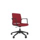 Black Shell Upholstered Back Task Chair